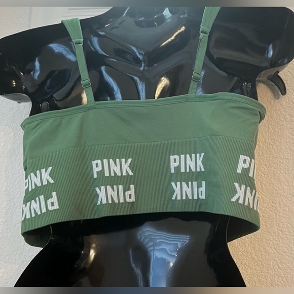 Pink Active seamless crop Sports Bra. Sz. XL - Picture 2 of 8